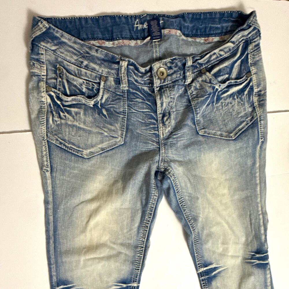 Amethyst Women’s Blue Light Wash Denim Bootcut Jeans Stretch 5-Pocket (16)